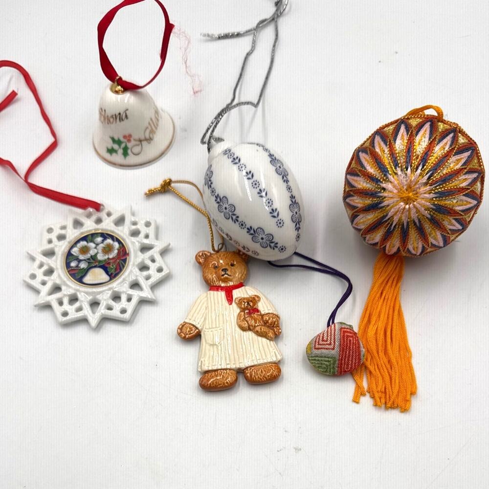Granny Christmas Ornament Destash Traditional Christmas Porcelain Cottagecore